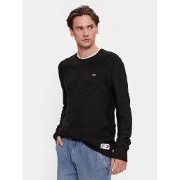 Tommy Jeans Пуловер DM0DM15060 Черен Regular Fit