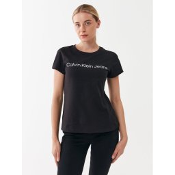 Calvin Klein Jeans Тишърт J20J220253 Черен Slim Fit