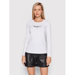Pepe Jeans Блуза New Virginia PL505203 Бял Slim Fit