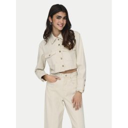 ONLY Дънково яке Heather 15311007 Бежов Regular Fit