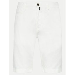 Pierre Cardin Шорти от плат 34770/000/5002 Бял Modern Fit
