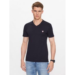 Guess Тишърт M2YI37 I3Z14 Тъмносин Slim Fit
