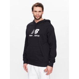 New Balance Суитшърт MT31537 Черен Relaxed Fit