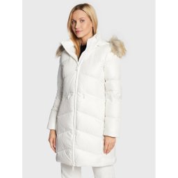 Calvin Klein Пухено яке K20K204953 Бял Regular Fit