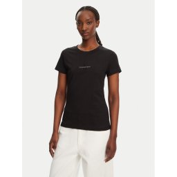 Calvin Klein Jeans Тишърт Monologo J20J223563 Черен Slim Fit