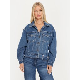 Guess Jeans Дънково яке W4YN56 D5CC3 Тъмносин Oversize