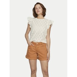 Vila Блуза Sumia 14097198 Бял Regular Fit