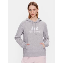 New Balance Суитшърт WT31533 Сив Relaxed Fit