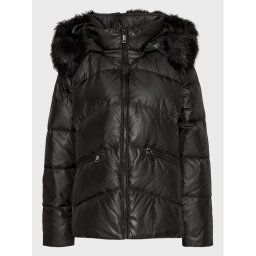 Calvin Klein Curve Пухено яке Essential K20K205143 Черен Regular Fit