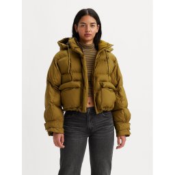 Levi's® Зимно яке Baby Trapeze A5896-0001 Зелен Regular Fit