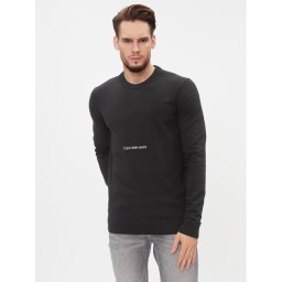 Calvin Klein Jeans Пуловер J30J324328 Черен Regular Fit