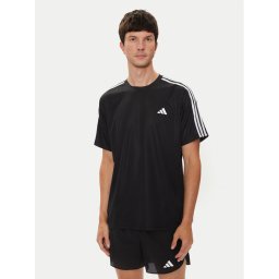 adidas Тениска от техническо трико Train Essentials 3-Stripes IB8150 Черен Regular Fit