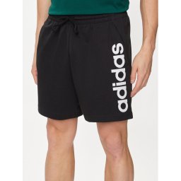 adidas Спортни шорти AEROREADY Essentials Single Jersey Linear Logo Shorts IC0062 Черен Regular Fit