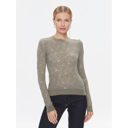 Guess Пуловер W4RR28 Z3C90 Зелен Regular Fit