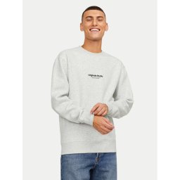Jack & Jones Суитшърт Vesterbro 12241694 Бял Relaxed Fit