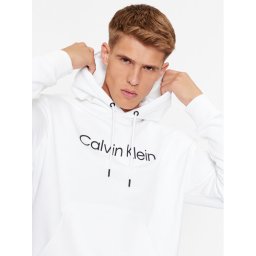 Calvin Klein Суитшърт Hero K10K111345 Бял Regular Fit