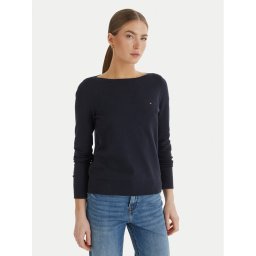 Tommy Hilfiger Пуловер WW0WW42050 Тъмносин Regular Fit