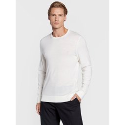 Calvin Klein Пуловер Superior K10K109474 Бял Regular Fit