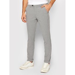 Jack & Jones Чино панталони Marco 12169491 Сив Slim Fit