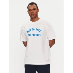 New Balance Тишърт Greatest Hits MT41514 Бял Relaxed Fit