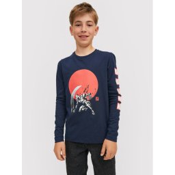 Jack & Jones Junior Блуза MARVEL 12217803 Тъмносин Regular Fit