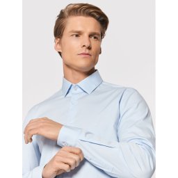 Calvin Klein Риза Poplin K10K108229 Син Slim Fit