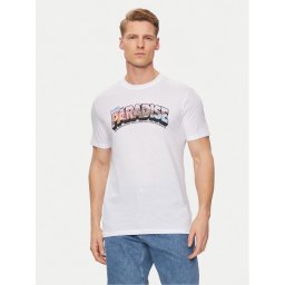 United Colors Of Benetton Тишърт 3P7XU108X Бял Regular Fit