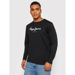 Pepe Jeans Тениска с дълъг ръкав Eggo PM508209 Черен Regular Fit
