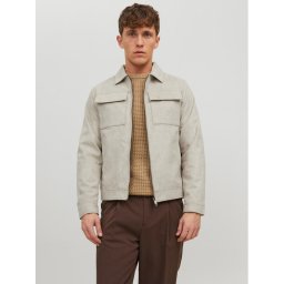 Jack & Jones Яке от имитация на кожа Payton 12213082 Бежов Regular Fit