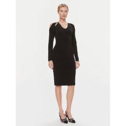 KARL LAGERFELD Коктейлна рокля 240W1331 Черен Regular Fit