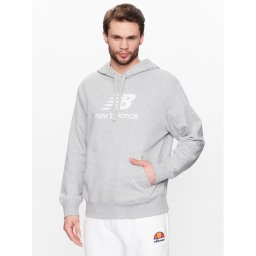 New Balance Суитшърт MT31537 Сив Relaxed Fit