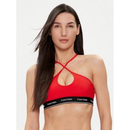 Calvin Klein Swimwear Горнище на бански KW0KW02426 Червен