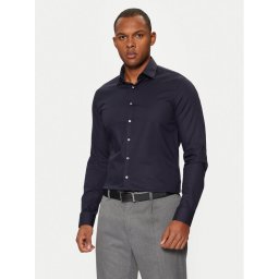 Calvin Klein Риза K10K108426 Тъмносин Slim Fit