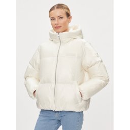 Tommy Hilfiger Пухено яке New York Gloss WW0WW40836 Екрю Relaxed Fit