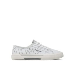 Pepe Jeans Гуменки Brady Shine G PGS30562 Бял