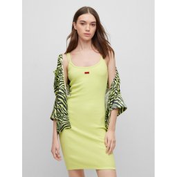 Hugo Ежедневна рокля Nirabel 50486561 Жълт Slim Fit