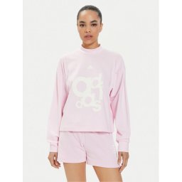 adidas Суитшърт French Terry Print IS4299 Розов Loose Fit
