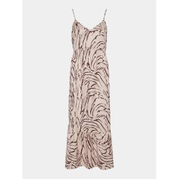 Pieces Лятна рокля Sade 17146543 Бежов Wide Fit