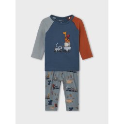 NAME IT Комплект блуза и панталон 13215282 Тъмносин Regular Fit
