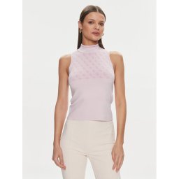 Guess Пуловер Lise W3YR26 Z37K0 Розов Slim Fit