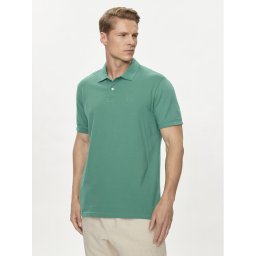 Gap Тениска с яка и копчета 586306-16 Зелен Regular Fit