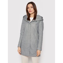 ONLY Преходно палто Sedona 15142911 Сив Regular Fit