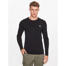 Guess Тениска с дълъг ръкав M2YI28 J1314 Черен Slim Fit