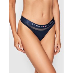 Tommy Hilfiger Бикини тип прашка Thong UW0UW00064 Тъмносин