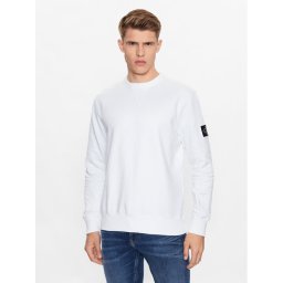 Calvin Klein Jeans Суитшърт J30J323426 Бял Regular Fit