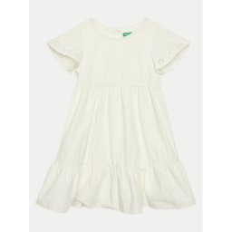 United Colors Of Benetton Ежедневна рокля 4AC7GV01K Екрю Regular Fit