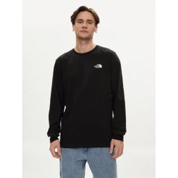 The North Face Тениска с дълъг ръкав Easy NF0A87N8 Черен Regular Fit