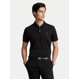 Polo Ralph Lauren Тениска с яка и копчета Ssl 710713130001 Черен Slim Fit