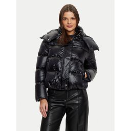 Patrizia Pepe Пухено яке 2O0050/A9M0-K103 Черен Regular Fit
