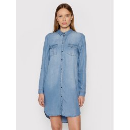 Vero Moda Дънкова рокля Silla 10184172 Син Regular Fit